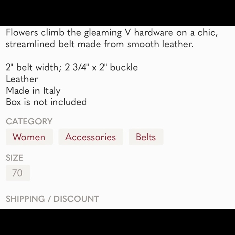 Authentic Versace belt - Picture 7 of 7